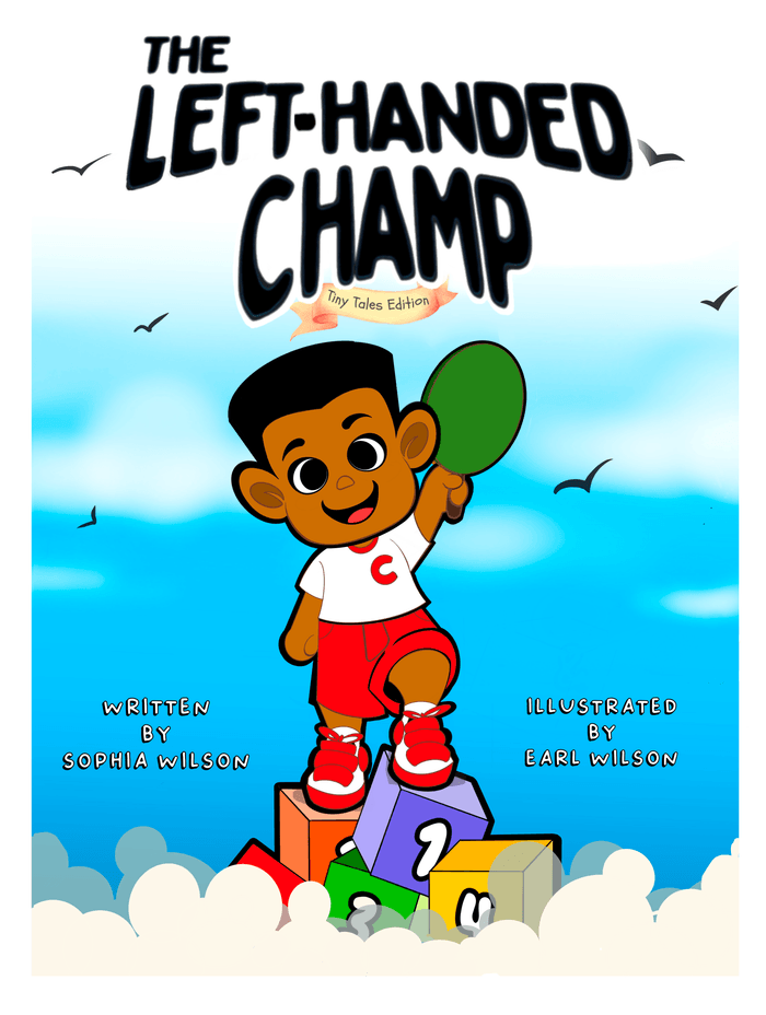 The Left Handed Champ Rhyme Board Book - Tiny Tales