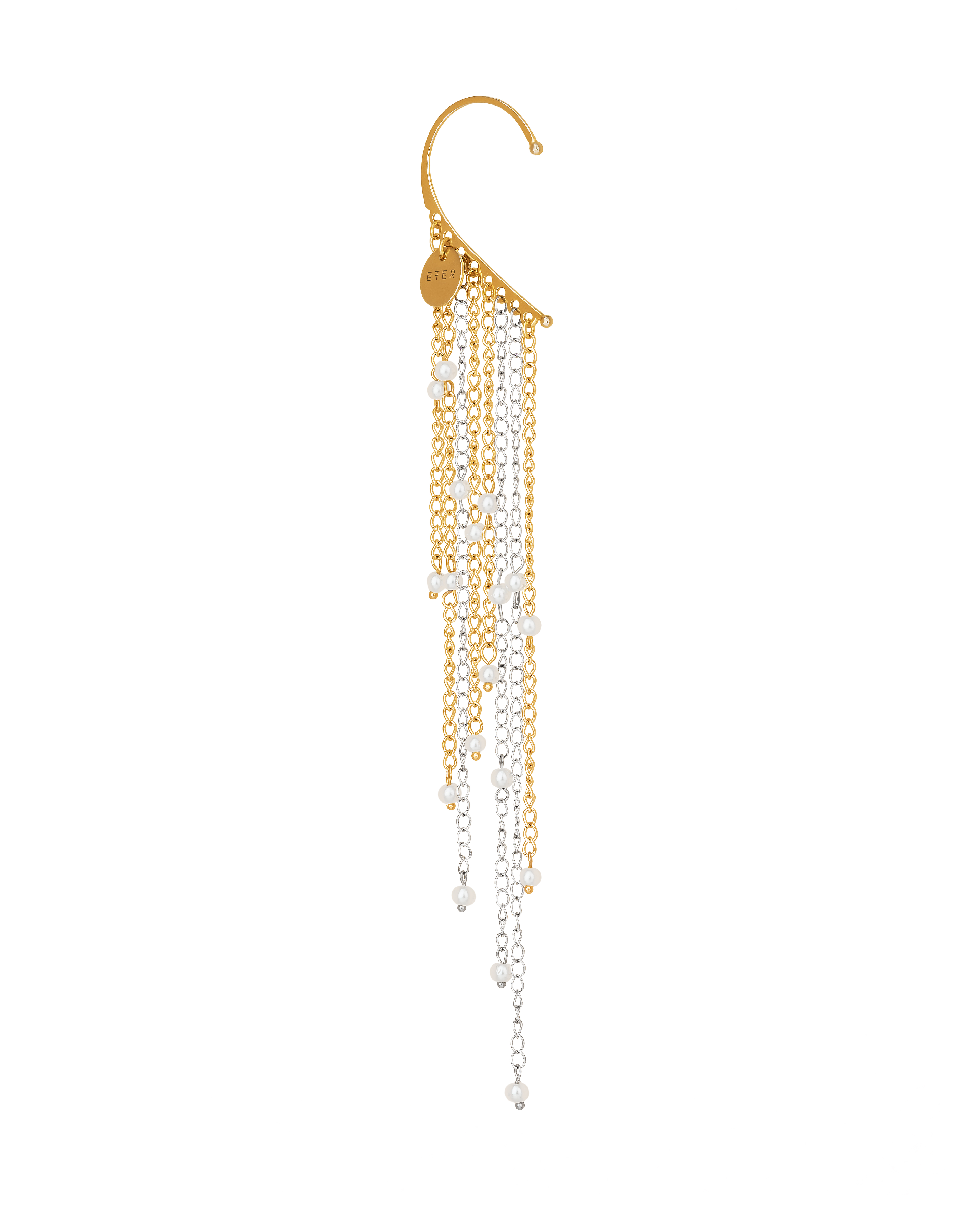 Mono earring golden
