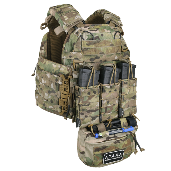 Комплект обвісу плитоноски "АРХАНГЕЛ EVO 2" в повному обвісі з МБЗ пакетами, від українського бренду "А.Т.А.К.А".