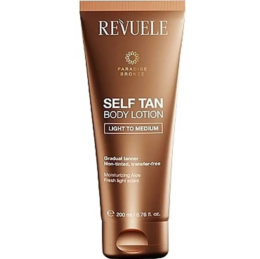 Лосьйон для автозасмаги тіла Revuele Self Tan Body Lotion Light to Medium 200 мл