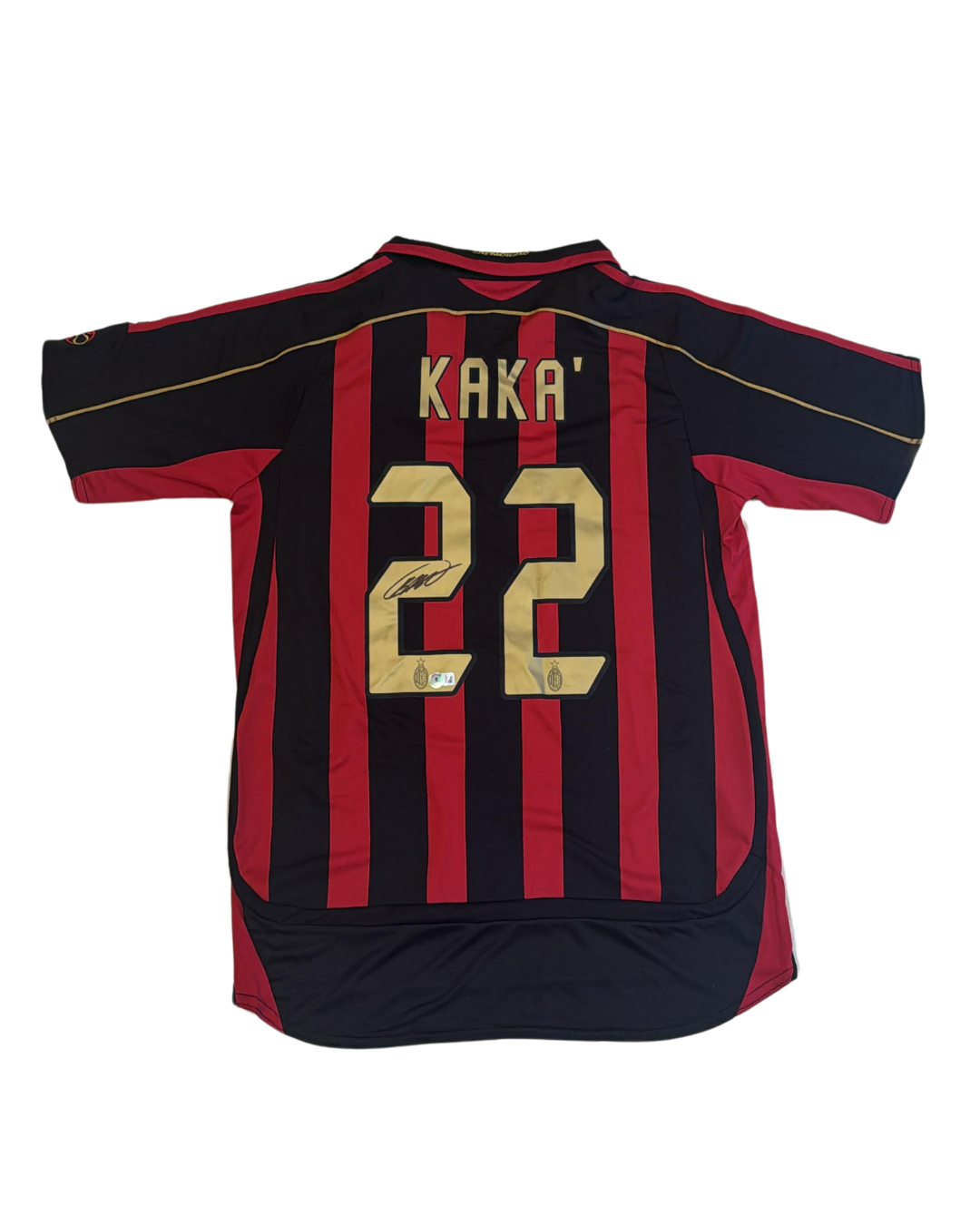 JERSEY KAKÁ AC MILAN SIGNED CERTIFICADO BECKETT