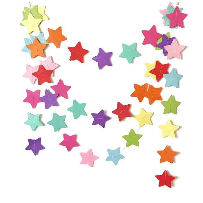 Паперова гірлянда зірочками від 1м