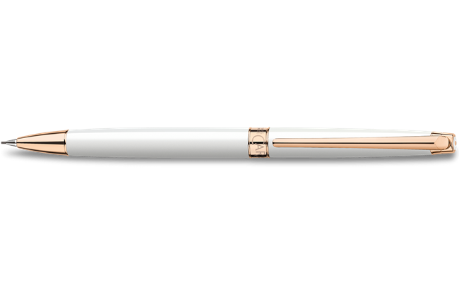 Механічний олівець LÉMAN™ SLIM, білий, рожеве золото