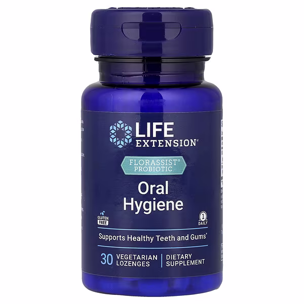 Life Extension, FLORASSIST Probiotic, Oral Hygiene, 30 Vegetarian Pastilles