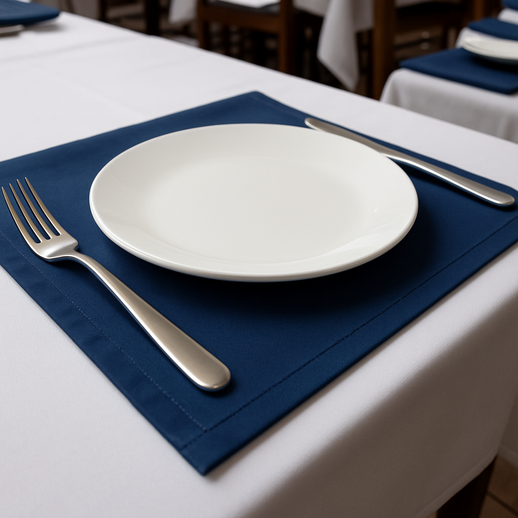 Серветка із  сатіну "Синій іній"