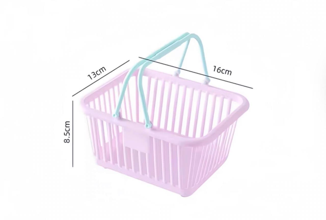 Кошик для зберігання з ручками, рожевий