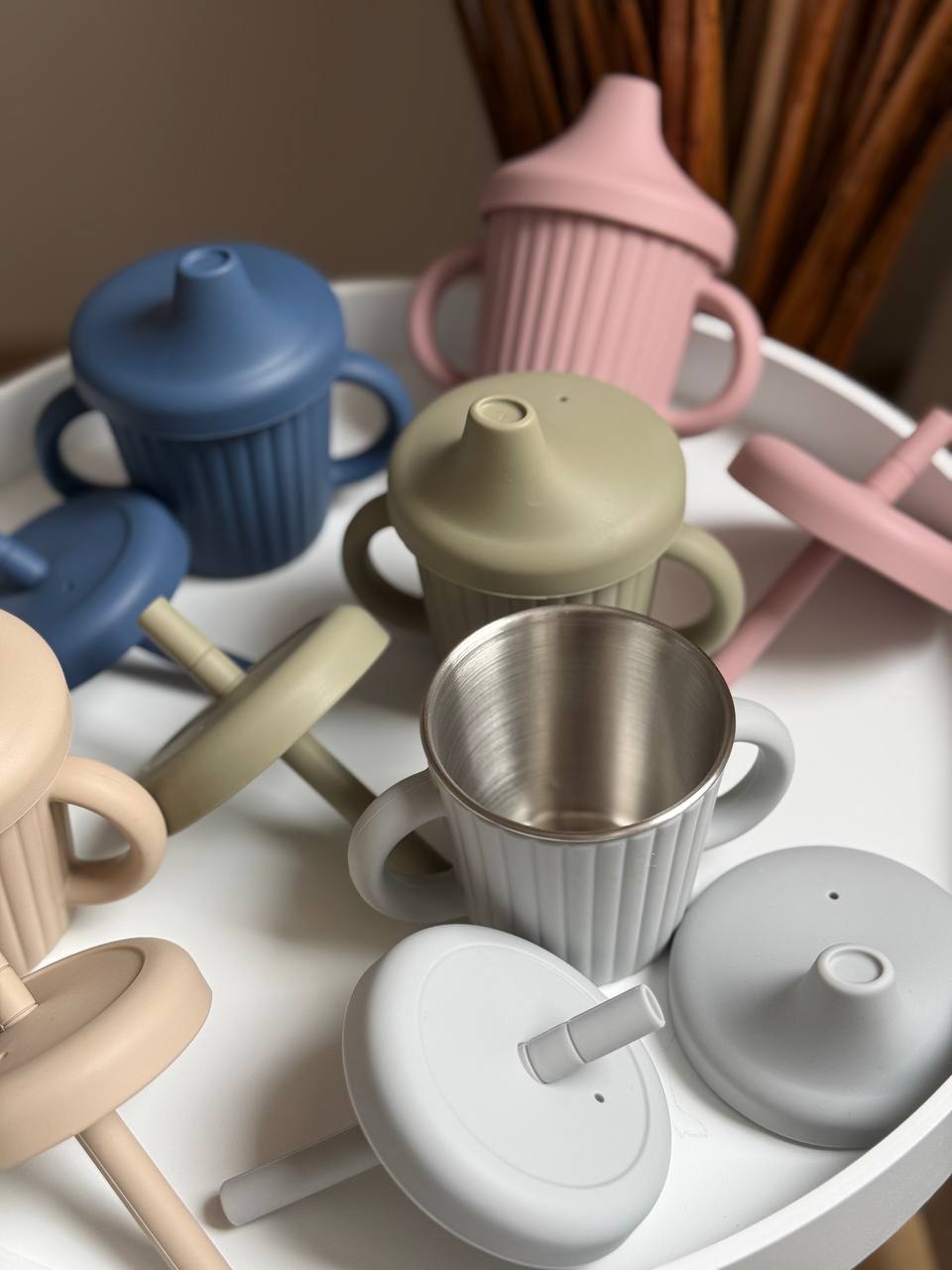 Поїльник 3в1 з нержавіючою вставкою