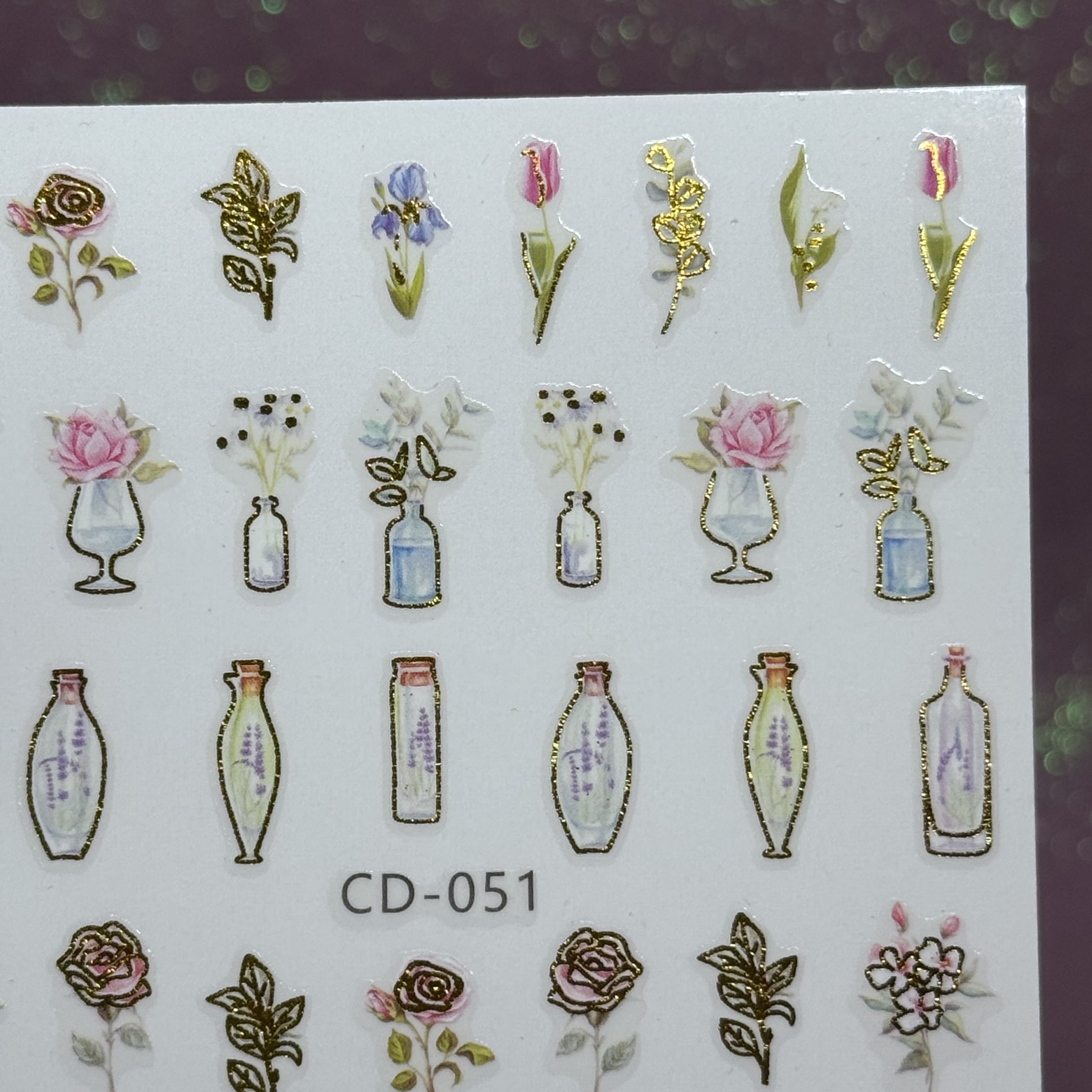 Наклейки для нігтів CD-051